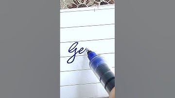 George - Beautiful name in Cursive writing | Cursive writing for beginners | #shorts