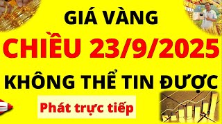 Trực tiếp giá vàng Chiều hôm nay ngày 23\/9\/2025 - Không thể tin được giá vàng 9999, Sjc, Doji, Pnj