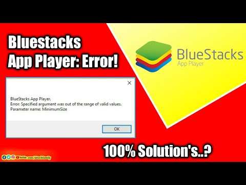 Bluestacks Specified Argument Was Out Of The Range Of Valid Values