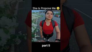 Cute girl PORPOSE me 🥹🥺 #cute #girl #porpose #me #love #story  #rider #motovlog #vlog #shorts