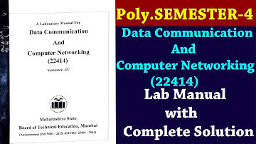 Data Communication and Computer Networking 22414| Solved Lab Manuals | Diploma | Online Polytechnic