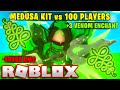 I Used The MEDUSA KIT Against 100 PLAYERS... (Roblox Bedwars)