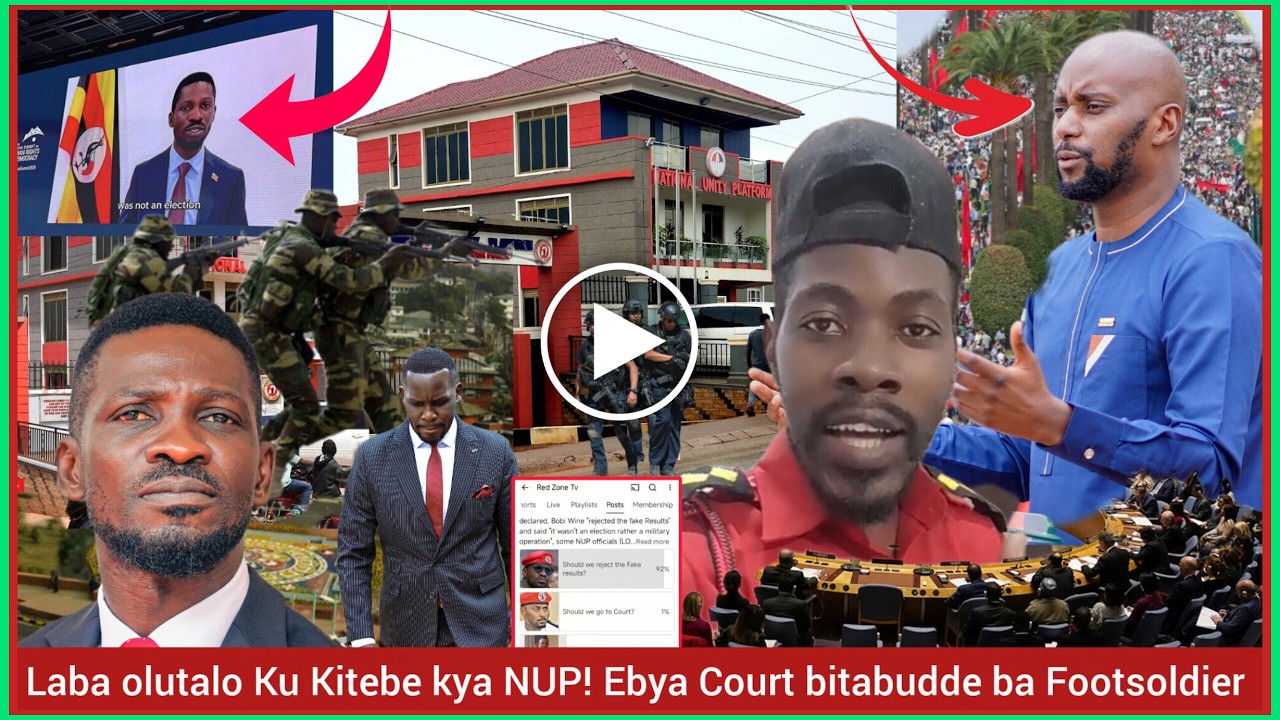 Agatalinda! Olutalo ku kitebe kya NUP akalulu kakubiddwa kubya Court Ssenyonyi ne Lubongoya bitabuse
