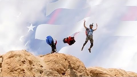 Base jumping with drones?! Opening flag ceremony for the Cameo Shooting & Education Complex