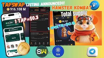 TAPSWAP lisiting announced!! | SUNWAVE mining on ICE| HAMSTER KOMBAT total supply| CRYPTO AIRDROPS