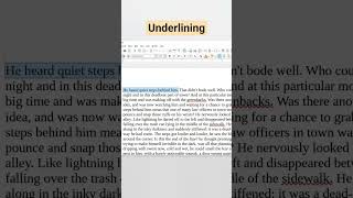 How to add underlining in LibreOffice Writer|@KeyframeEducation1116#viral