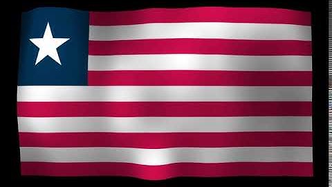 Liberia Flag 4K Loop Video
