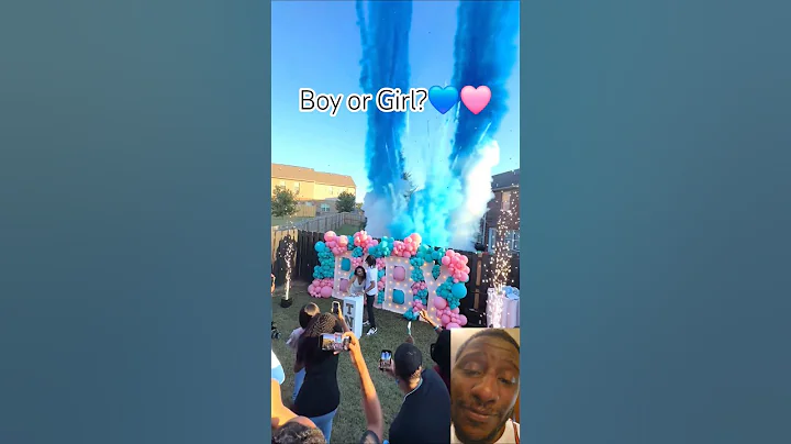 💕💙 The family was all there at his Twin Gender Reveal #babyshower #babyshower #genderreveal