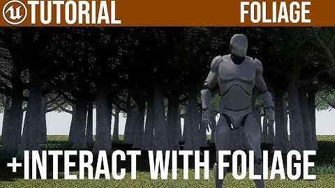 UE5 Interact with foliage Tutorial UE4