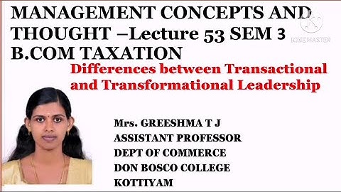 MANAGEMENT CONCEPTS AND THOUGHT (LECTURE 53) SEM 3 B.COM TAXATION