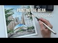 PAINTING THE BEAN | Chicago Watercolor | Relaxing Watercolor Process | Cloud Gate Art