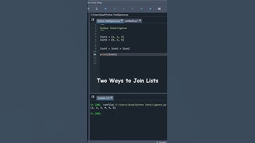 #Python How to Join Two Lists?