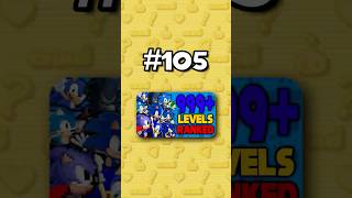 Number 105 - Ranking ALL 999+ Sonic Levels from Worst to Best #sonicthehedgehog