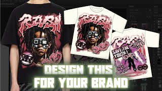 How to DESIGN this for your CLOTHING BRAND | Full Process