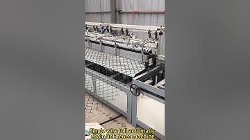PVC coated single wire fully automatic chain link fence making machine