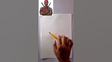 Deadpool Drawing Time-lapse #deadpool3 #artology #shorts