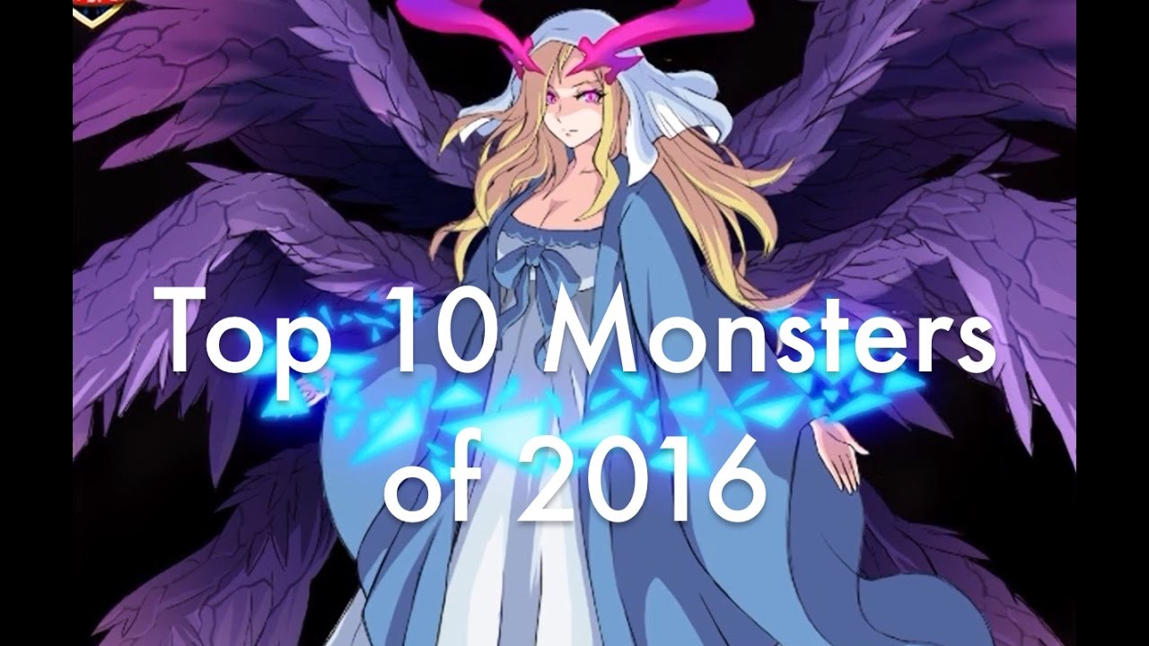 Monster Strike - Top 10 Monsters of 2016 - YouTube