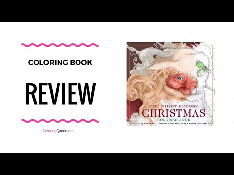 The Night Before Christmas Coloring Book Review - Charles Santore