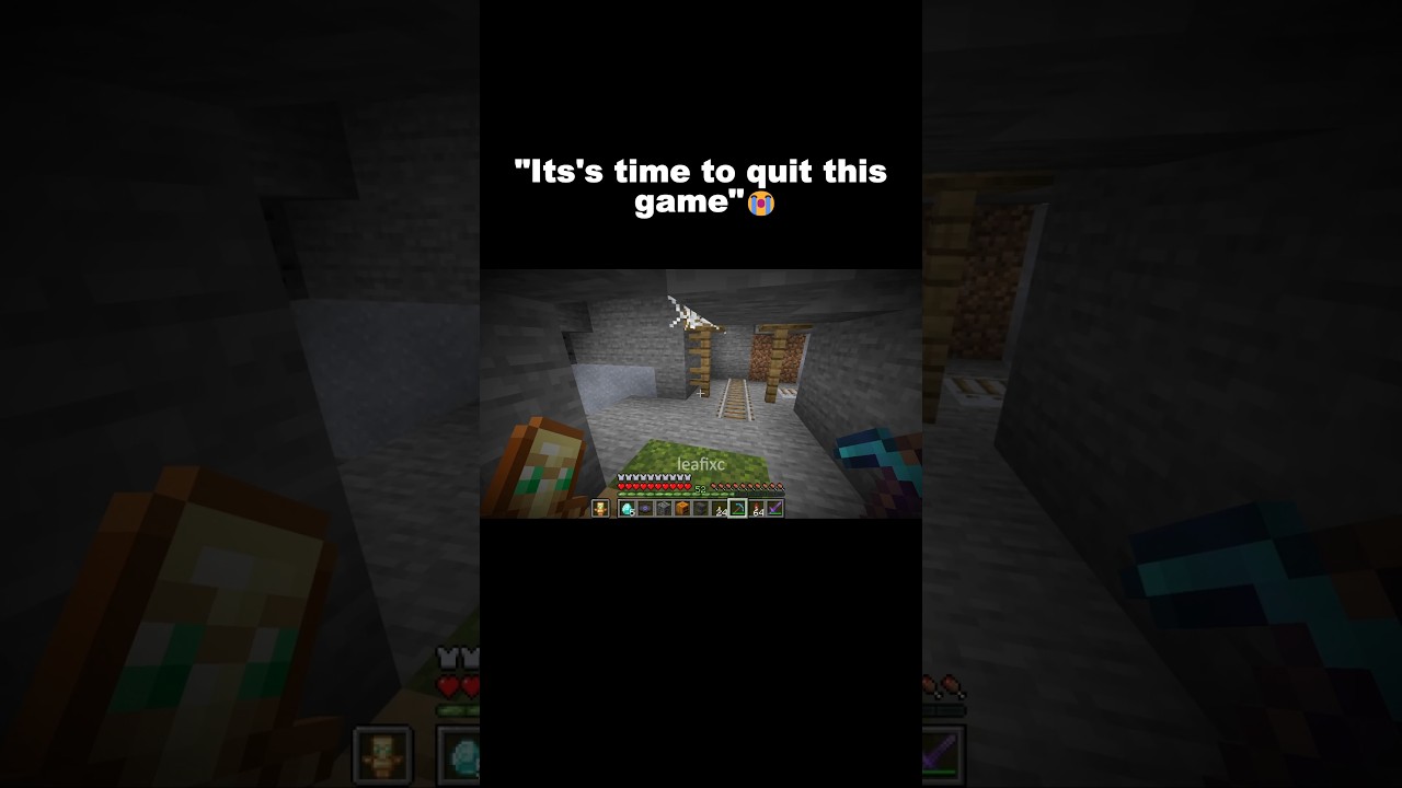 "It's time to quit this game" 