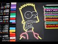 Drawing bart from Simpsons such beautiful