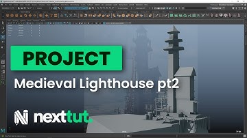 Maya Environment Modelling Tutorial | Medieval Lighthouse Part 02