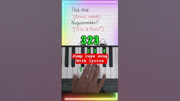 Squid Game 3 Jump Rope Song Easy Piano Tutorial with Lyrics  #shorts  #squidgame