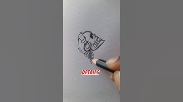 Drawing a Creative Skull Design! 💀✨ #art #shorts #foryou #tutorial #satisfying #howto #skull #draw