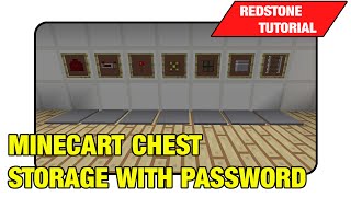 Minecart Chest Storage With Password [+Jeb Door] "Tutorial" (Minecraft Xbox/Ps3 TU16)