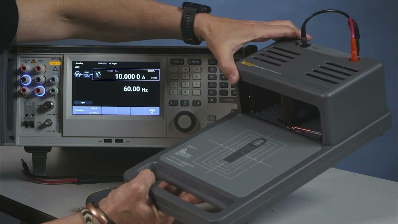 Fcal 55x0A Calibrate a Clamp Meter with the 55XXA COIL 50 YouTube