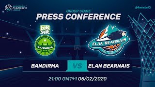 Teksüt Bandirma v EB Pau-Lacq-Orthez - Press Conference - Basketball Champions League 2019