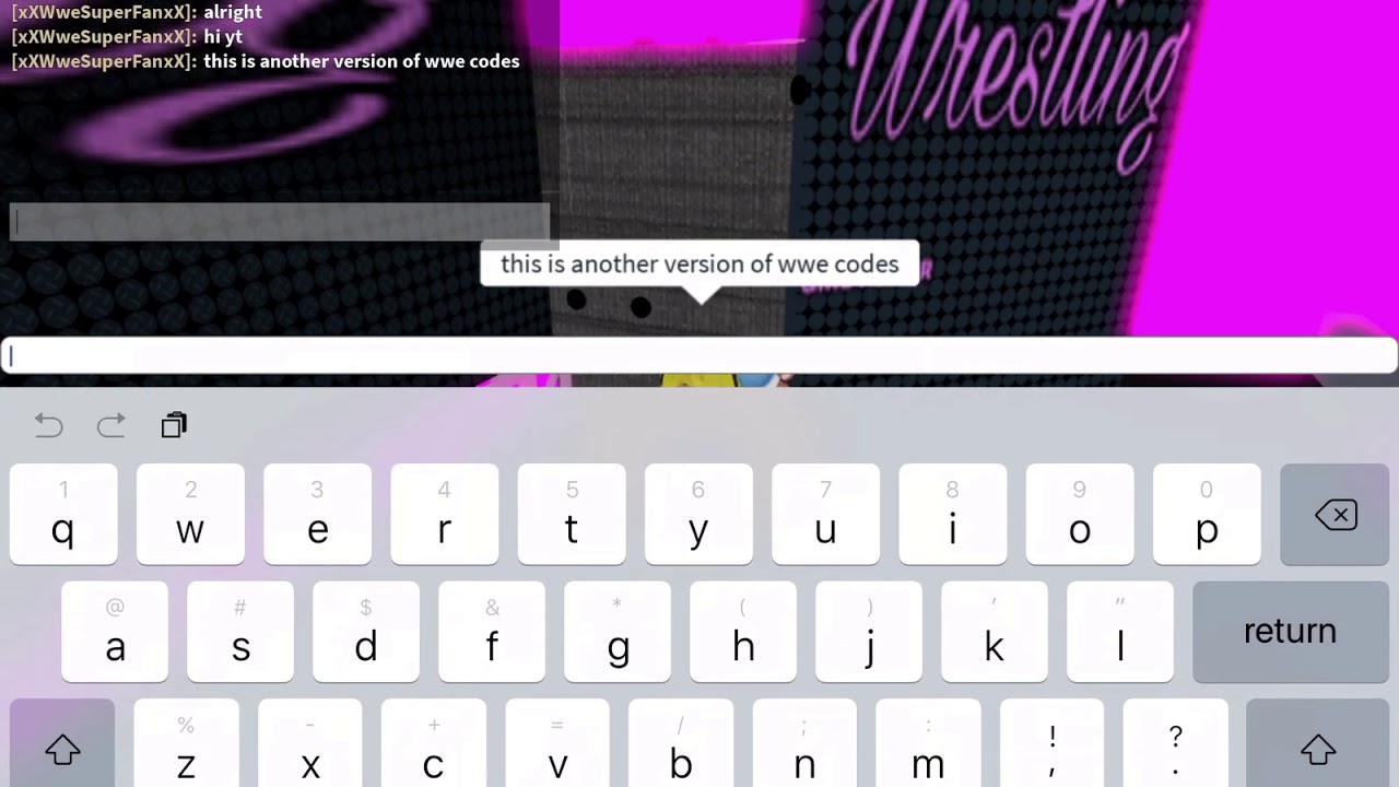 Wwe Codes On Roblox Part 2 - 