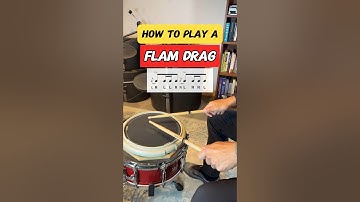 How to play a FLAM DRAG! #drums