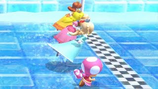 Mario Party 10 - Minigames - Daisy vs Peach vs Rosalina vs Toadette