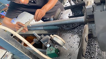 Expert Man A Long Threading Big Screw Rod Making on Manual Lathe Machine |Complete Video Pro Quality