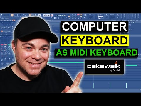 How to Use Virtual Midi keyboard In Cakewalk by Bandlab