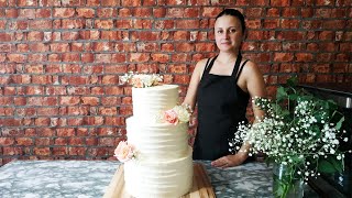 Сборка трехъярусного свадебного торта. Как я собираю большие торты. Сводим риски к минимуму.