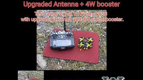 Range Test signal Flysky FS-i6 #1| Upgraded Antenna | 4W Signal Booster | Quad DIY URUAV UZ85 |