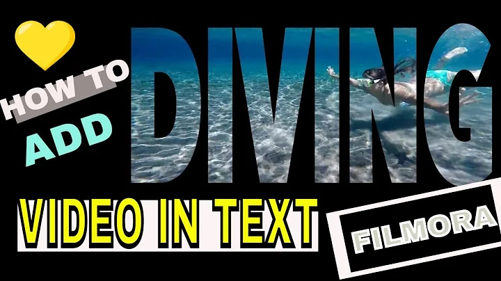 How to place a VIDEO inside TEXT In Filmora 9 Tutorial 2020