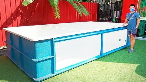 เต้ Super Car - ดูหน้างานทำระบบ Overflow Full Services อ่างไฟเบอร์ขนาด 4*2*0.9 เมตร (เตรียมกรองบน)