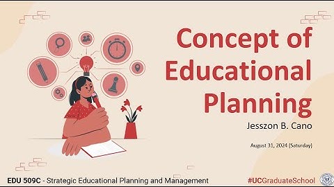 Concept of Educational Planning | Strategic Educational Planning and Management