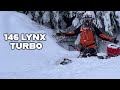 146 lynx in handlebar deep snow
