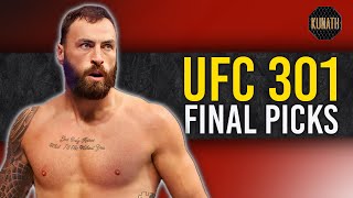 UFC 301 PICKS | DRAFTKINGS UFC PICKS