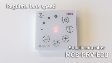 Regulate fans speed (Stouch MCB-PRV-ECO quick instructions)