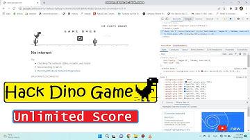 Hack Dino Game In Chrome // Hack Google Chrome Dino Game For Unlimited Score