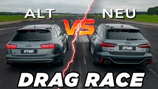 Audi RS6 C7 vs. Audi RS6 C8 | DRAG RACE | Daniel Abt