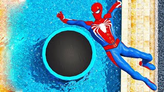 GTA 5 Ragdolls SPIDERMAN Jumps/Fails (Euphoria Physics) #1