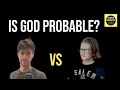 A catholic  an atheist debate god