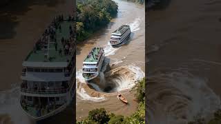 Ocean Tragedy: Cyclone Destroys Two Massive Passenger Ships #shorts