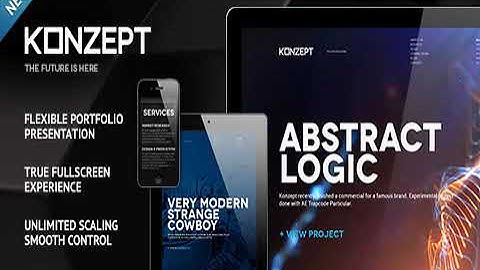 Konzept - Fullscreen Portfolio WordPress Theme Nulled Download 2021