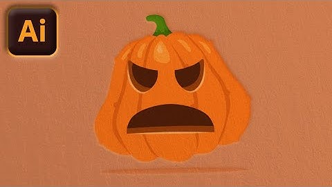 Adobe Illustrator - Pumpkin 🎃 Digital Drawing for Halloween - Tutorial